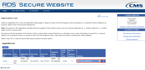  Select [Attest/View Benefit Options]; Select [Go]